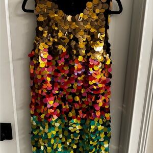Alice & Olivia, Multicolor Sequin Dress, Size 8